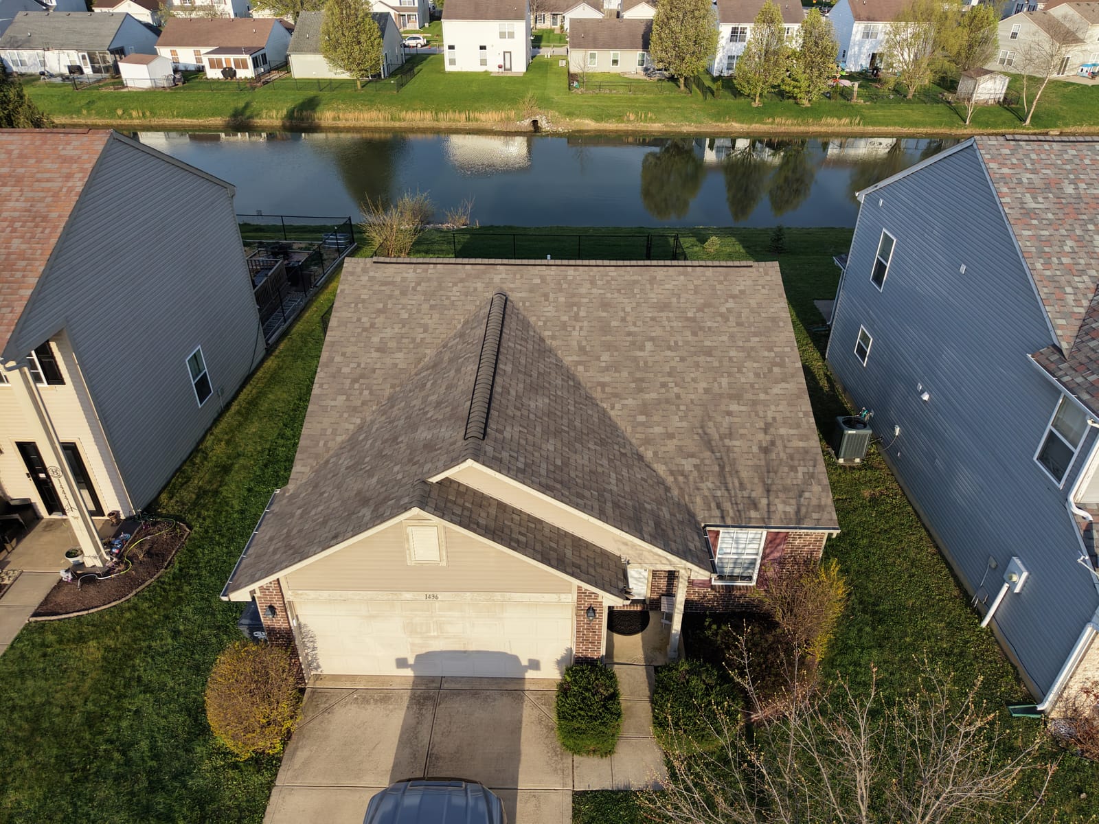 Recent Simple Roofing LLC project in central Indiana