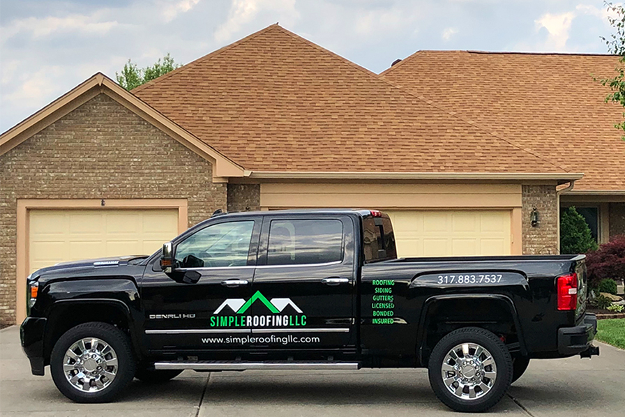 Simple Roofing LLC truck